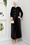 Women's Buttoned Front Knitwear Cardigan Pleated Skirt Set - 3