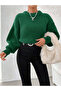 BALLOON SLEEVE WOMEN'S SWEATER - 4