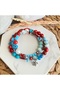 Blue Red Turtle Spiral Lucky Bracelet - 2