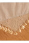 Ecru Lace and Tassel Detailed Runner 45X150 cm - 3