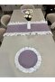 3 Piece Ruffle Set 2 American Table Napkins + 1 Ruffle Runner - 4