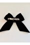 Emerald Green Thick Velvet Bowknot Hair Clip – 8 cm Automatic Clip - 3