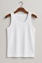 White 5-Pack 100% Cotton Combed Classic Tank Top for Men – Breathable, Comfortable Fit, Casual - 3