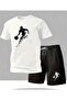 Men's Basketball Player Printed T-Shirt and Shorts Set