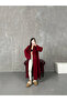 Shawl Collar Folded Wide Long Sleeve Self Textured Thick Full Length Knitwear Cardigan Winter Comfortable - 4