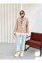 Double-Breasted Collar Short Trench Coat 999001 - Beige - 3