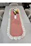 100% Cotton Fishtail Frilled Vintage Oval Runner (45X140)