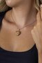 Heart Cut Original Agate Natural Stone Women's Necklace with Steel Chain - 3