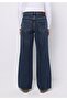 Regular Fit Women's Indigo Jean Trousers - 2