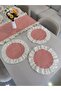 7 Piece Fisto Ruffled Set 6 Pieces American Tablecloth + 1 Piece Ruffled Runner - 2