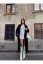 Shawl Collar Folded Wide Long Sleeve Self Textured Thick Full Length Knitwear Cardigan Winter Comfortable