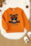 3 Yarn Combed Cotton Princess Printed Unisex Children's Sweat