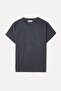 Women's Anthracite Modal Blend Low Sleeve Blouse