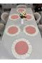 100% Cotton Duck Linen Frilly Vintage American Tablecloth (6 Pieces) - 2