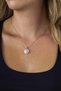 Heart Cut Original Quartz Natural Stone Steel Chain Women's Necklace - 4