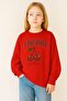 3 Yarn Combed Cotton Cherry Printed Unisex Children's Sweat