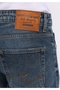 Straight Fit Men's Indigo Jean Trousers - 6