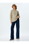 Basic Knitwear Tunic Crew Neck Long Sleeve - 2