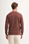Slim Fit Seasonal 3 Thread Cotton Blended Sweatshirt-54185 - 4