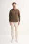Slim Fit Seasonal 3 Thread Cotton Blended Sweatshirt-54185 - 5