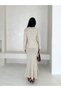 Long Sleeve Pocketed Button Detail Women's Knitwear Long Skirt Suit - 4