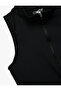 Zipper Detailed High Neck Sleeveless Sports Bra - 3