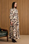 Patterned Side Tie Blouse - 2