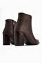 Teres Genuine Leather Brown Heeled Women's Boots - 5