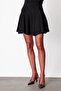 Flounced Mini Knitwear Skirt - 5