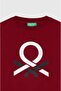 Boy's Printed Sweatshirt 6-14 Years Old Burgundy - 3