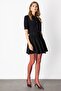 Flounced Mini Knitwear Skirt - 3