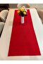 Christmas Themed Custom Made Duck Linen Red Christmas Runner (45-140)
