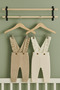 Ruffle Detailed Strap Buttoned Baby Girl Salopette 2-Piece Salopette (0-2 Years Old) - 2