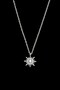 Women's Sun Necklace with Steel Chain - Silver Color - (with Surprise Gift) - 5