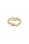 Adjustable Design Women's Ring – Gold Color Steel, Zircon Stone, Stylish and Durable - 6