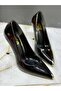 Women's Galvanized Thin Heeled 10.5 Centimeter Evening Dress Shoes