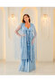 women 2-piece satin feathery lace bridal robe