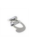 Adjustable Silver Color Women's Ring – Tarnish-Free Antiallergic Steel Jewelry, Stylish Design - 3