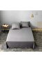 Soft & Durable Cotton Blend Flat Bed Sheet | 178x254cm | 220 Thread Count | Solid Pattern Single Fla - 5