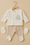 100% Organic Cotton 5-Piece Newborn Baby Hospital Discharge Set - Bodysuit - Top, Bottom, Hat, Gloves, Bib - 4