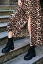 1311 Genuine Leather Serrated Non-Slip Rubber Sole Thick Heeled Boots - 3