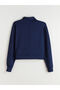 Hilfa New Season Polo Neck Women's Zippered Sweatshirt - 7
