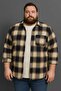 Large Size Oversized Plaid Lumberjack Shirt with Pockets - 2