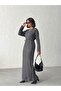 Women's Lined Belted Long Knit Dress - 4