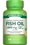 Fish Oil 1,000 mg Lemon Flavor 60 Softgels