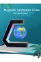 LED Globe with Magnetic Levitation - Black Square - 2