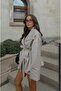 Stone Coburn Belted Trench Coat Shorts Set - 6