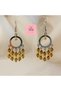 Crystal Beaded Dangle Hoop Earrings – Sparkling Elegant Chic Women's Earrings - Bead Earrings - Fashion Accessory - 3