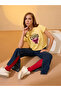 Yellow Graphic Print Boxy Crop T-Shirt - 5