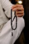 Master Yusuf Cevher Special Carved Imam Ebony Wood Prayer Beads - 6